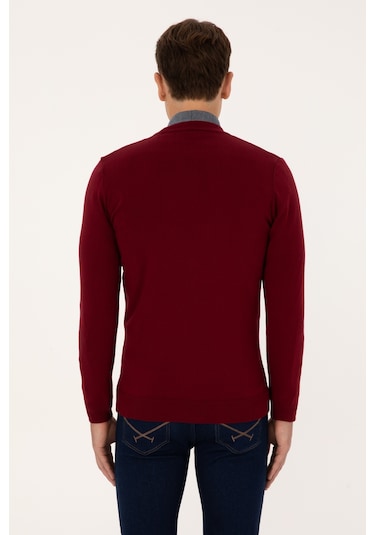 U.s. Polo Assn. Erkek Bordo Hırka Triko 50313702-vr014 Bordo