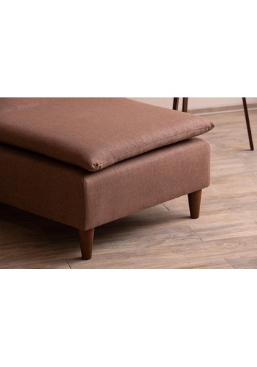 Lungo Modüler Daybed - Açık Kahve Keten Açık Kahverengi