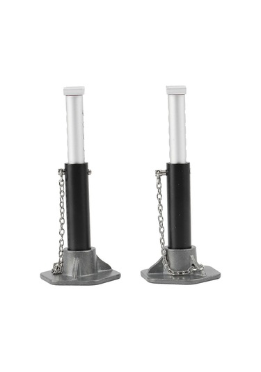 Vkemall 2 Adet Metal Yükseklik Ayarlanabilir Tırmanma Aracı Tamir Sokağı Siyah