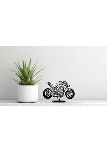 Modern Naked Motosiklet Dekoru 3d Baskı Masa Üstü Model 20cm