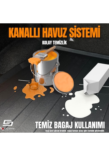 S-dizayn A Serisi W176 Hb 3d Pro Bagaj Havuzu 2013-2018 A+ Kalite