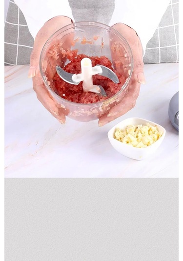 El Rondosu Çelik 5 Bıçaklı Büyük Boy Sebze Meyve Soğan Doğrayıcı 1000 Ml.