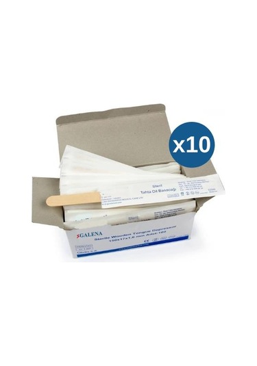 Galena Tahta Dil Basacağı Büyük Boy 10 x 100'lü