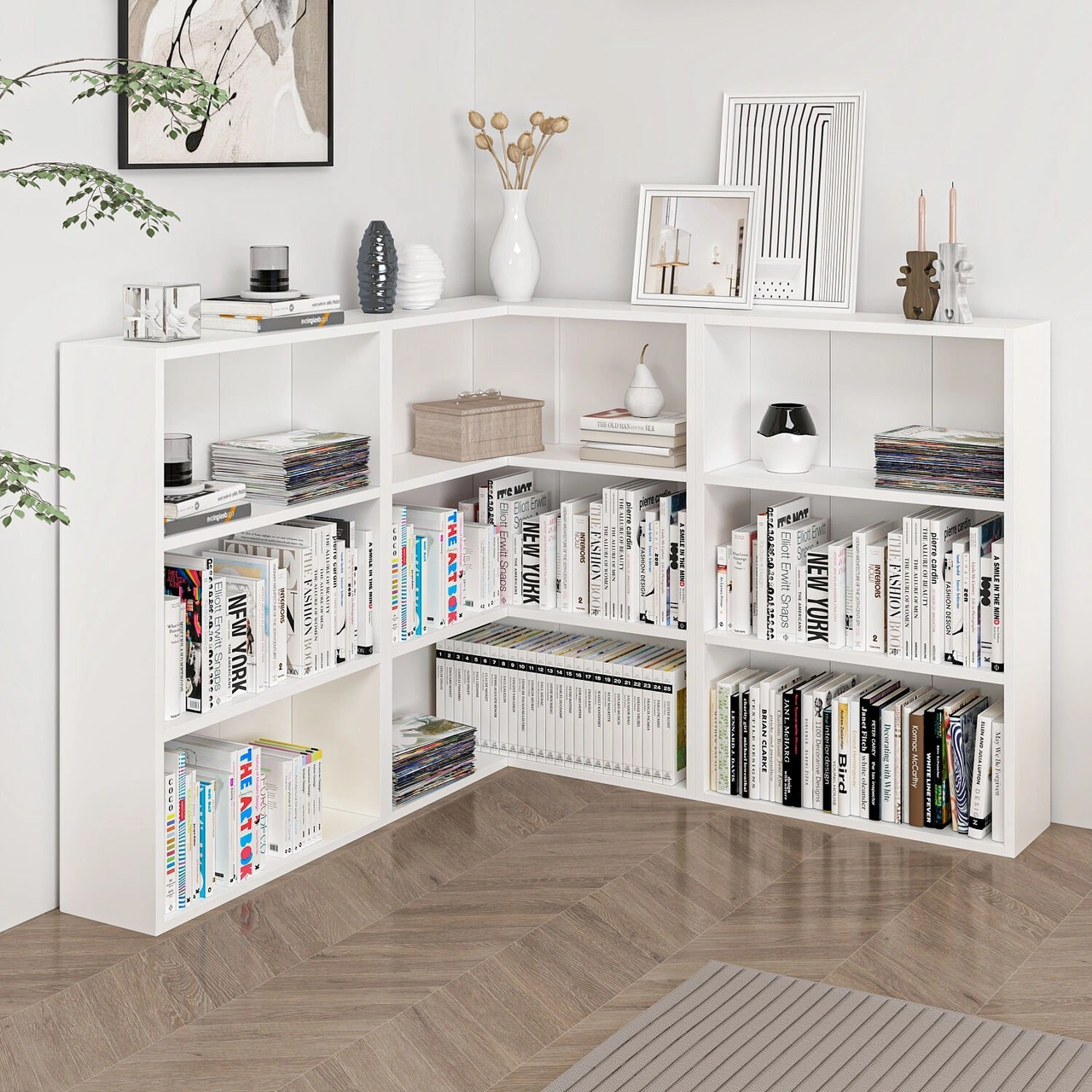 Adel Köşe Set 2 - Beyaz Beyaz