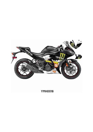 Yamaha Yzf-r25 2014-2018 "monster" Tasarım Motosiklet Sticker Etiket Kaplama Modeli