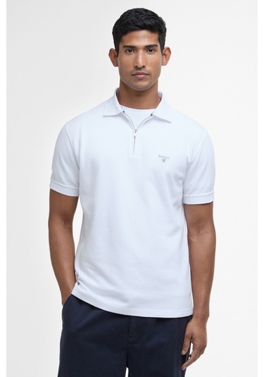 Barbour Hingham Polo Yaka Wh11 White Beyaz