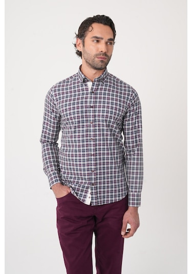 Bisse Uzun Kollu Paşa Yaka Regular Fit Erkek Bordo Gömlek Gmeks252131 E25 Bordo Bisse Uzun Kollu Paşa Yaka Regular Fit Erkek Bordo Gömlek Gmeks252131 E25 Bordo
