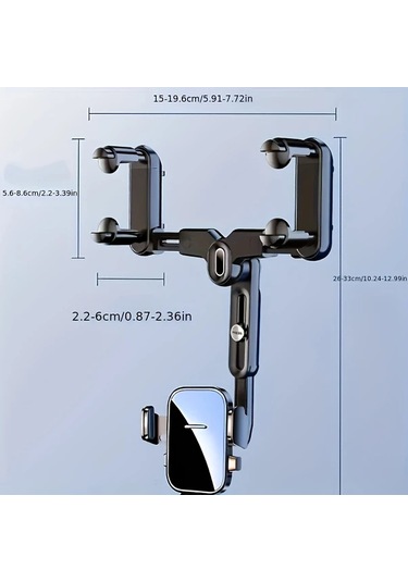 Dashanshop 2025 Yeni Araç Titreme Önleyici Abs Telefon Tutucu Siyah Ayarlanabilir Güvenli