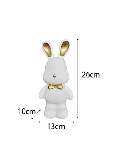 Homyl Kumbara Hayvan Tavşan Figürleri Yetişkinler Ve Beyaz