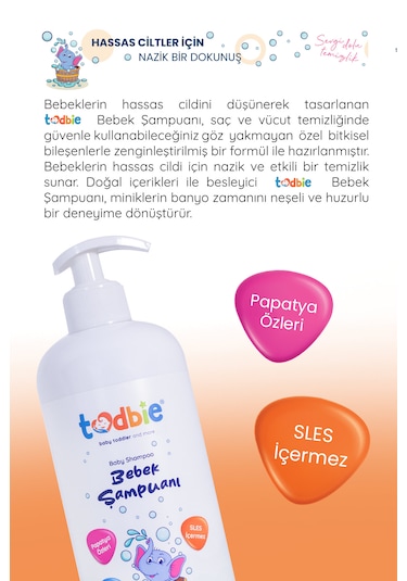 Todbie Bebek Şampuanı 500 ML x 4