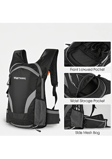 Didadodo Hafif Yağmura Dayanıklı Bisiklet Sırt Çantası - 16l Kapasiteli, Bel Kayışlı Yeşil, Küçük Boyutlu Yeşil