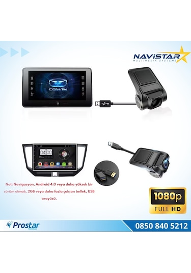 Usb 128 Gb Destekli Hd 1080p Dvr Araç Yol Sürüş Kamerası