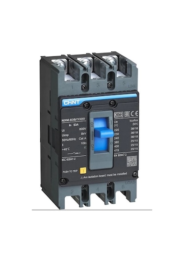 Chint 205889 3x63a 25ka Gnxm-63s Sabit Kompakt Şalter 68079-58