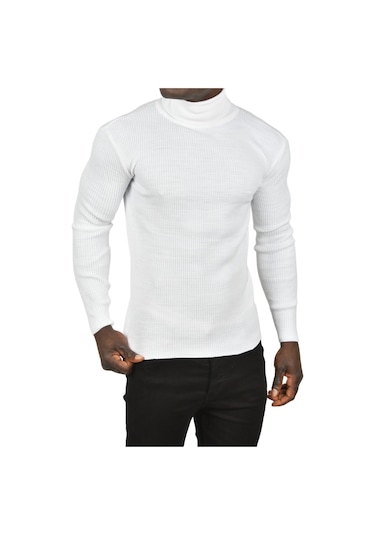 Deepsea Erkek Beyaz İnce Fitilli Tam Boğazlı Balıkçı Yaka Tüylenmeyen Triko Kazak 2505498 Beyaz Deepsea Erkek Beyaz İnce Fitilli Tam Boğazlı Balıkçı Yaka Tüylenmeyen Triko Kazak 2505498 Beyaz