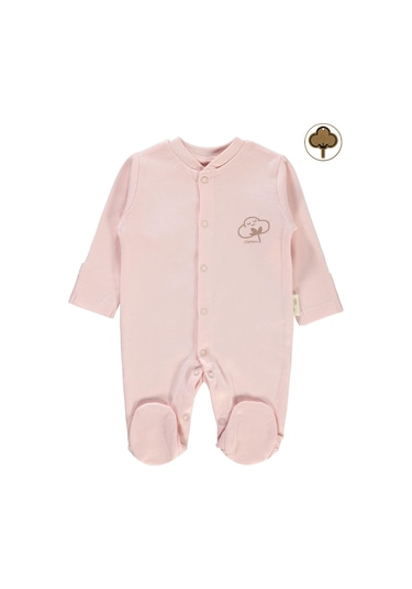 Civil Baby Prematüre Organik Patikli Tulum Pembe