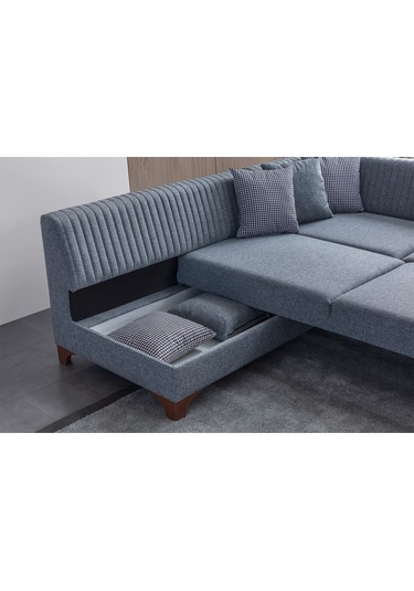 Eymense West Köşe Koltuk Takımı Gri Sol Köşe