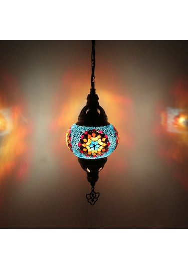 Dekoratif MOZAİK GECE LAMBASI TEKLİ AVİZE