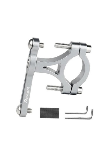 Pazly Gümüş Mtb Su Şişesi Klipsi, Kafes Tutucu, Gidon Braketi, Bisiklet Montaj Aksesuarı Gümüş