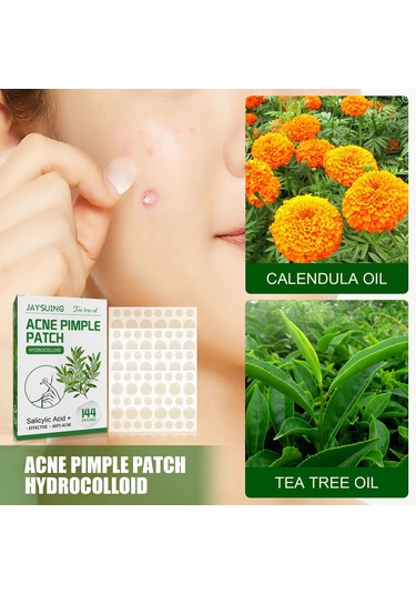 Youtek 144 Adet Sivilce Yama Bandı - Hidrokolloid, Çay Ağacı Yağlı, Beyaz Nokta Ve İltihaplı Sivilceler İçin