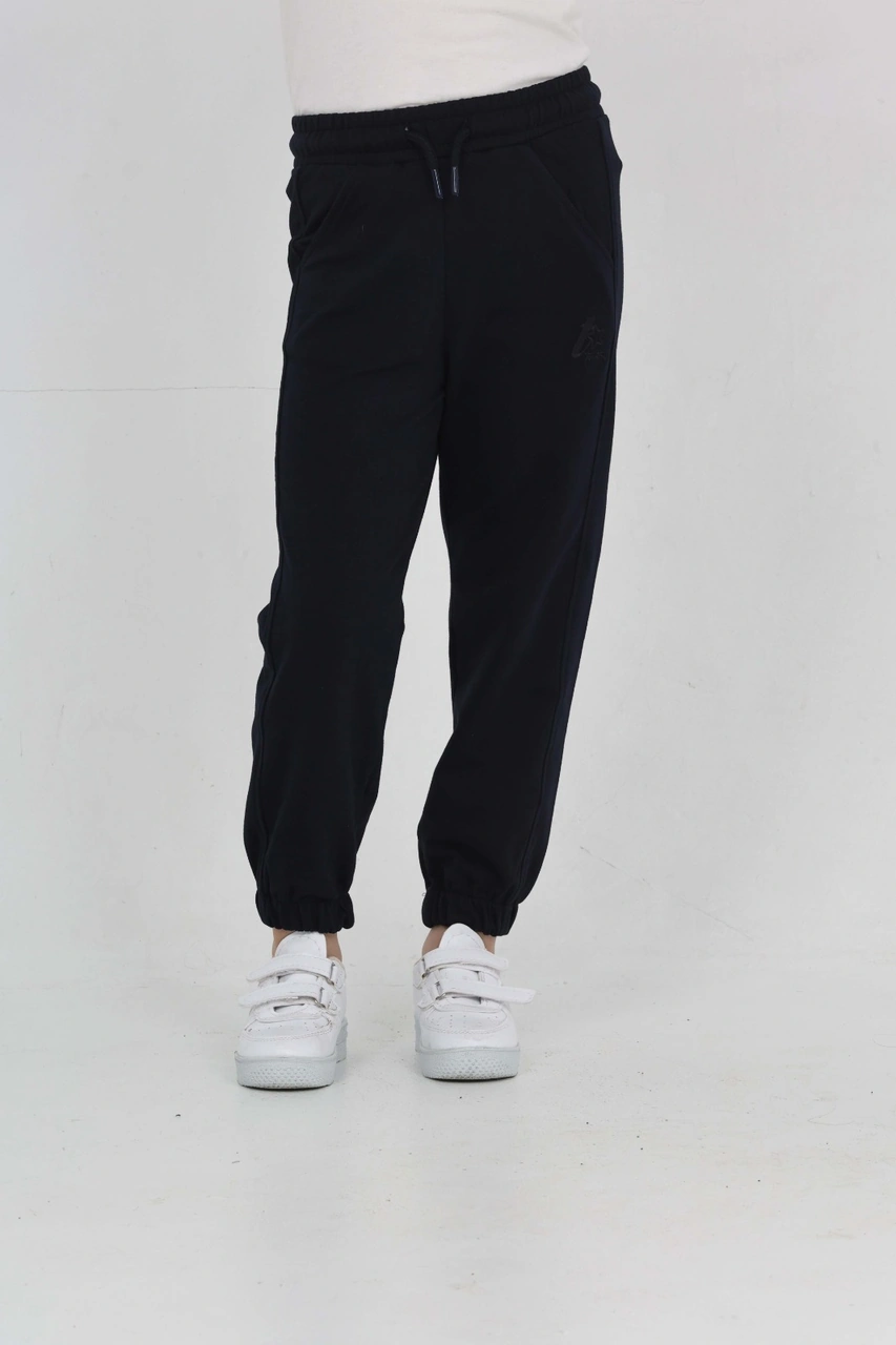 Toontoy Kız Çocuk Tonaton Nakışlı Eşofman Alt Lacivert