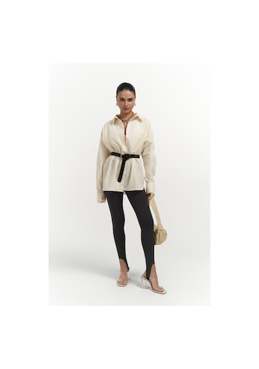 Josie Oversize Sarı Gömlek Limon