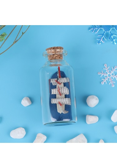 Mini Boy Şişe İçerisinde Gemi Maketi Çok Renkli