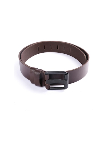 2'li Hakiki Deri Erkek Kot Kemeri 4,5 Cm Siyah Çok Renkli