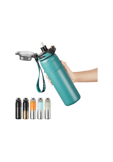 Tkk Çelik Termos Matara 900 Ml Turkuaz