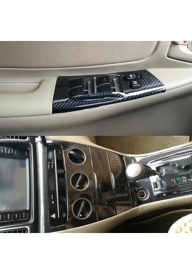 Sandwich Motion003 Toyota Carola 2002-2006 İç Kontrol Paneli Kolu Karbon Fiber Kapı Şapka Siyah Arka Dekor Ekipmanı