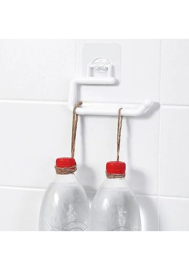 Reedark Küçük Boy Sürekli Montajsız Mutfak Kağıt Havlu Tutucu - Pp Malzeme Beyaz Renkli 14.5x6.3x7.5cm