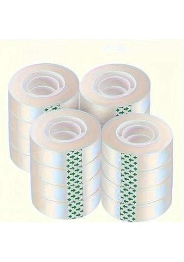 Willowhaven 6 Rulo Yüksek Yapışkanlı Şeffaf Bant, Hediye Paketleme Ve Ofis Kullanımı İçin Uygun