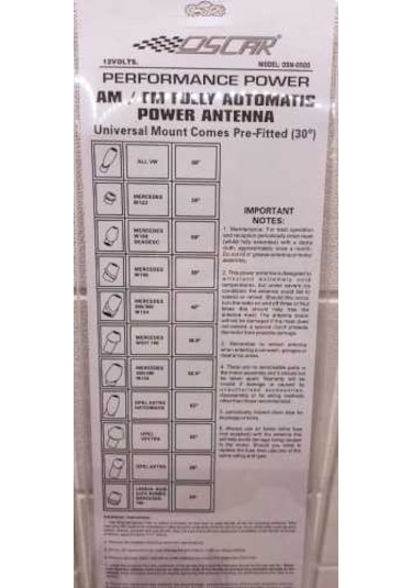 OTOMATİK ANTEN 12 APARATLI OTOMATİK 12V