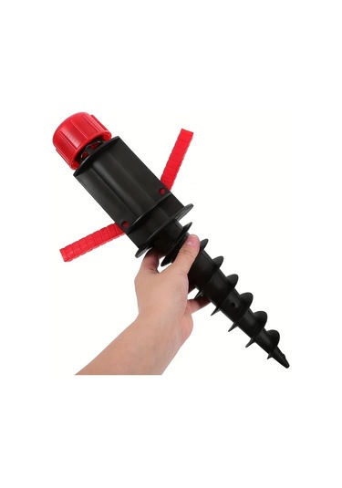 Elmpaly Kırmızı Plaj Şemsiyesi Rüzgar Çapası 360 Dönüş Önleyici Taşınabilir Kurulum