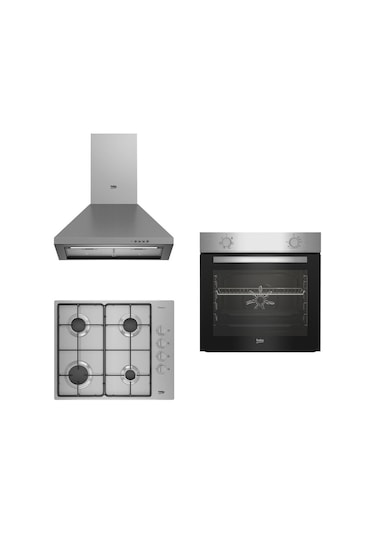 Beko Yeni Eco BFM 310 I - BOMD D 6110 EI - ADP 61420 I Ankastre Set Inox