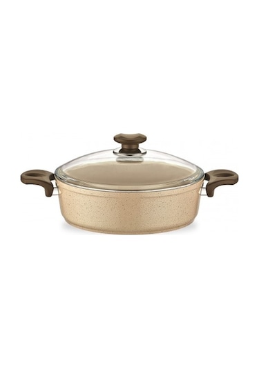 Gülsan Safran 30 CM Basık Granit Tencere