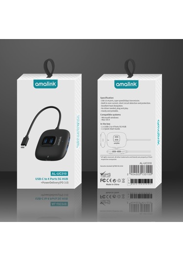 Uc310 Tip-c / Usb-c - 4 Bağlantı Noktalı Usb Çok Fonksiyonlu Hub Diğer