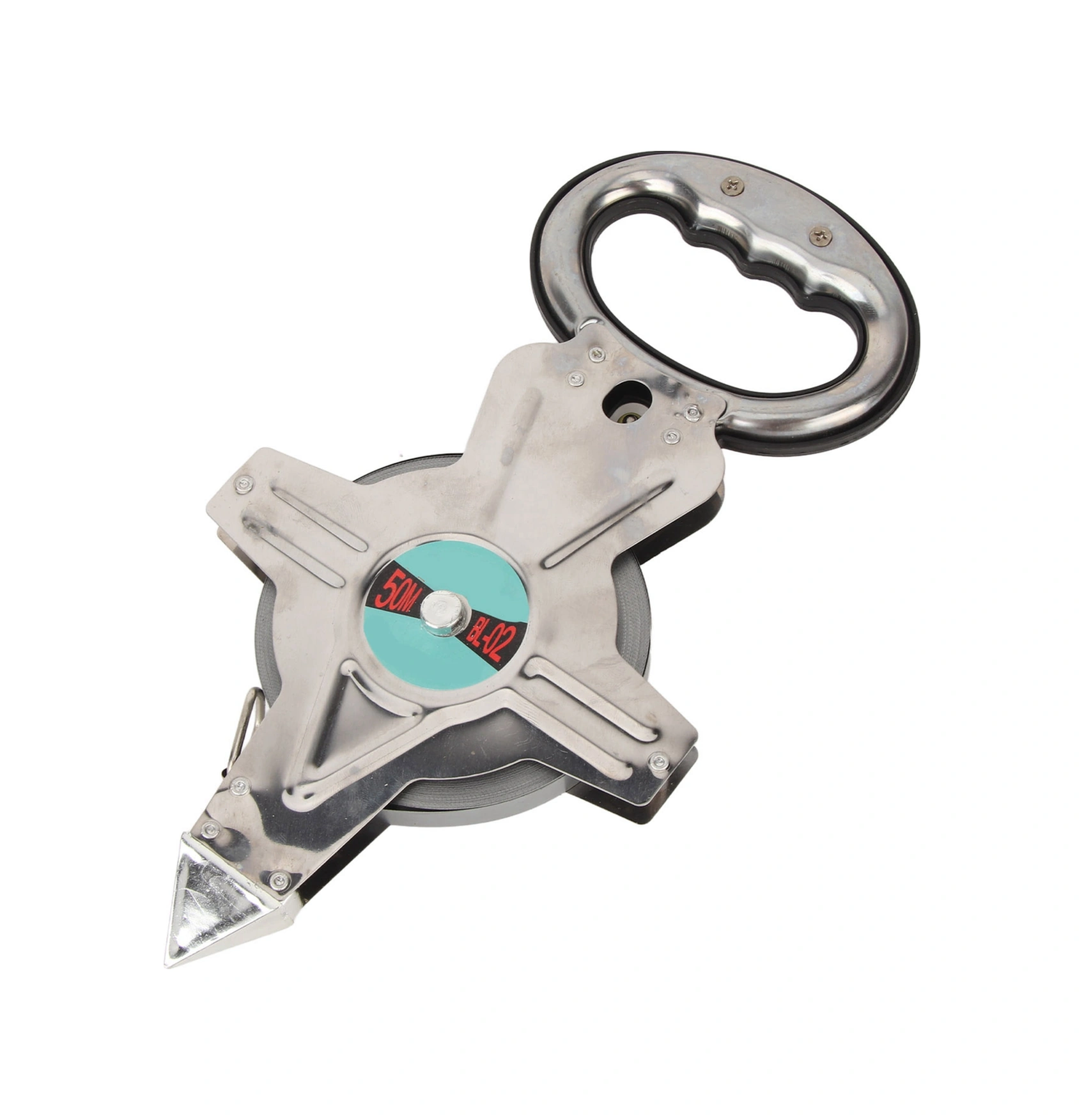 Tenfowee 50m Çelik Şerit Ölçücü, Ergonomik Tutamaklı, Dayanıklı Paslanmaz Çelik Kasa, İnşaat Ve Mühendislik Ölçümleri İçin Hızlı Geri Çekimli 50