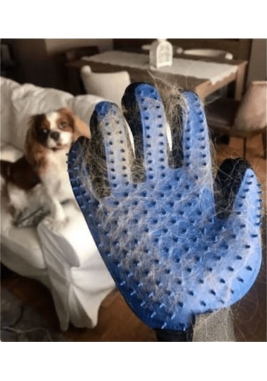 Pribor Köpek Ve Kedi Saç Tüy Toplama Temizleme Eldiveni Yapışkanlı Tarama