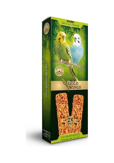 Gold Wings Premium Muhabbet 2'li Kraker Kutu Meyveli 6'lı