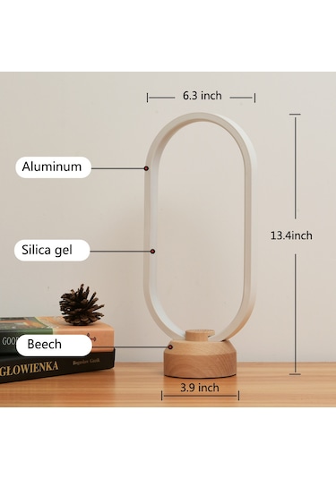Wezone Rgb Led Gece Lambası Oval Tabanlı 16 Renkli Ayarlanabilir, Göz Koruyucu Yumuşak Işık, Oturma Odası Ve Yatak Odası Dekorasyonu Diğer