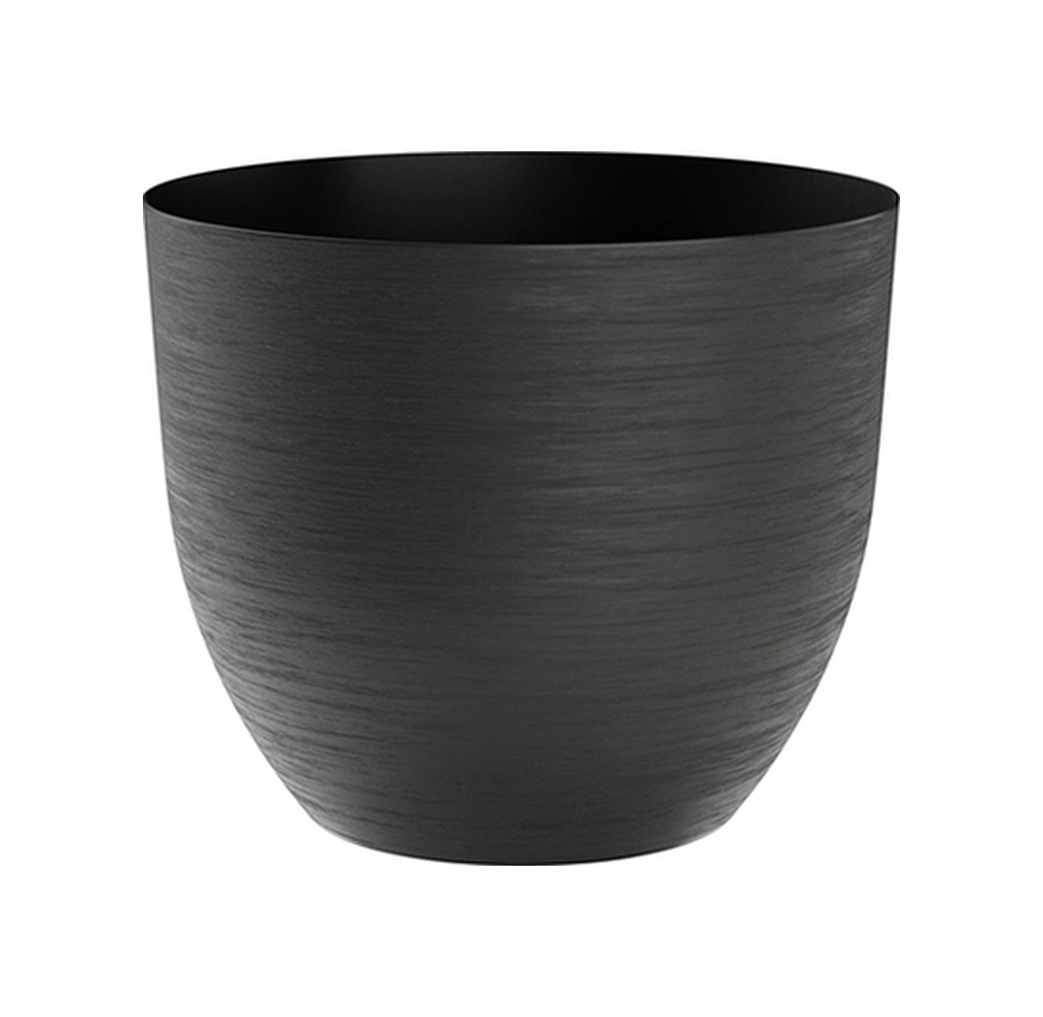 Over 38 Siyah Plastik Saksı + Su Seviyesi Göstergesi 38 Cm