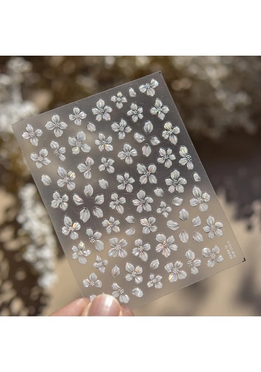 1 Adet 5d Japon Pembe Petal Kabartmalı Nail Art Etiketler Zarif Retro Çiçek Kendinden Yapışkanlı Transfer Tırnak Süslemeleri Çıkartmaları Dıy Neon Yellow