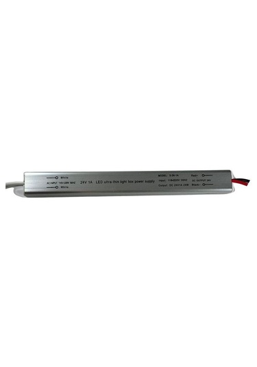Ultra Slim İnce Parmak Led Adaptör 24 Volt 1 Amper 24 Watt 16x2x2cm