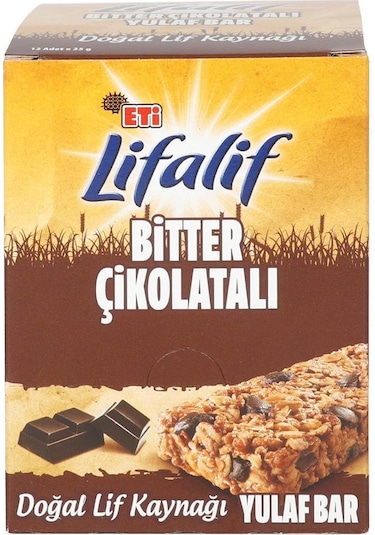 Eti Lifalif Bitter Çikolatalı Müsli Bar 16 x 35 G