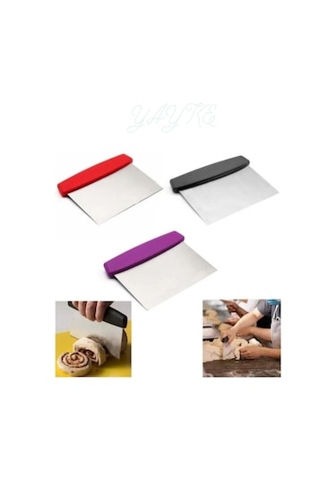 Yayke Çelik Hamur Kesme Ve Kazıma Spatulası Karışık