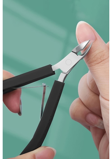 Pazlanmaz Çelik Siyah Tırnak Eti Makası Manikür Et Pensi Cin809sy