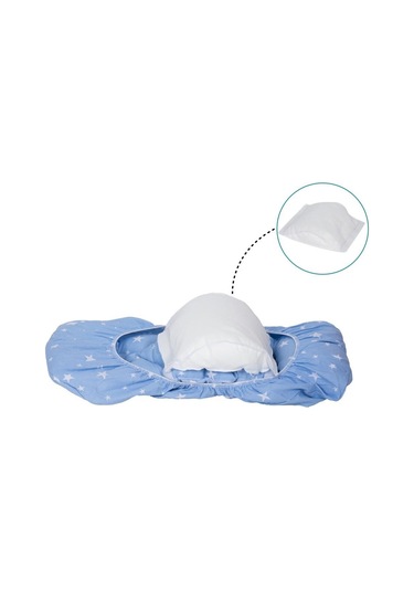 Sevi Bebe Bel Destekli Ana Kucağı Örtüsü Art-61  Mavi Yıldız