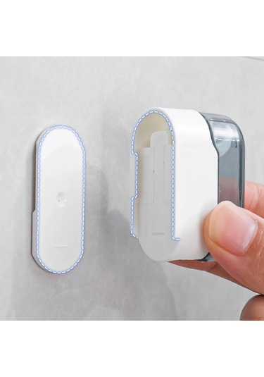 1-5 Adet Diş Fırçası Tutucular Kapaklı Yumruksuz Duvara Monte Diş Fırçası Gray 1pc Gri