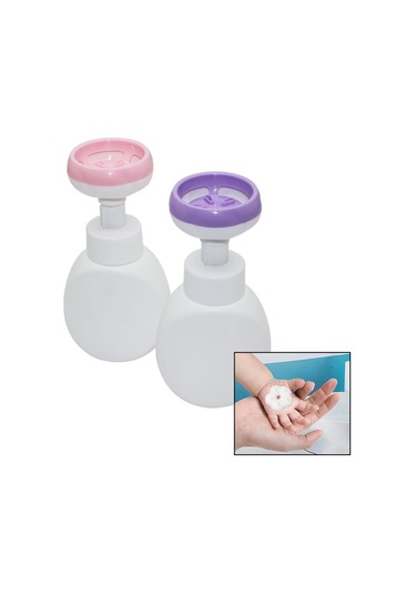 Çiçek Şekilli Köpük Çıkaran Basmalı Sabunluk Siyah