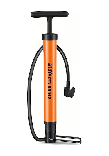 Ranyeek West Bıkıng Portatif Bisiklet Pompası, Bisiklet Ve Basketbol Topu Şişirme, 90psı, Turuncu Turuncu